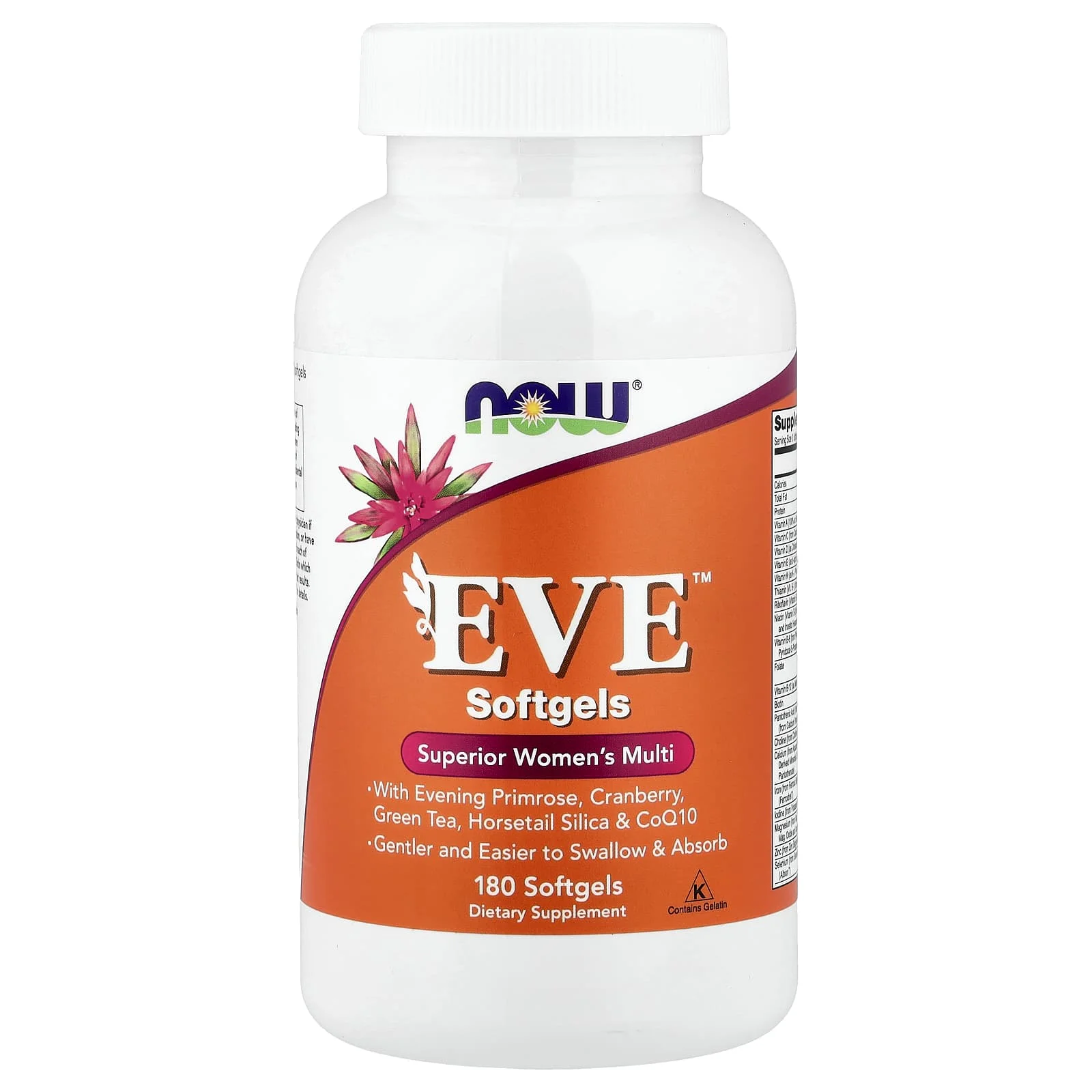 NOW Foods, EVE™, Kadınlar İçin Üstün Multivitamin, 180 Yumuşak Kapsül