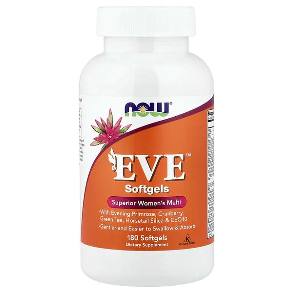 NOW Foods, EVE™, Kadınlar İçin Üstün Multivitamin, 180 Yumuşak Kapsül