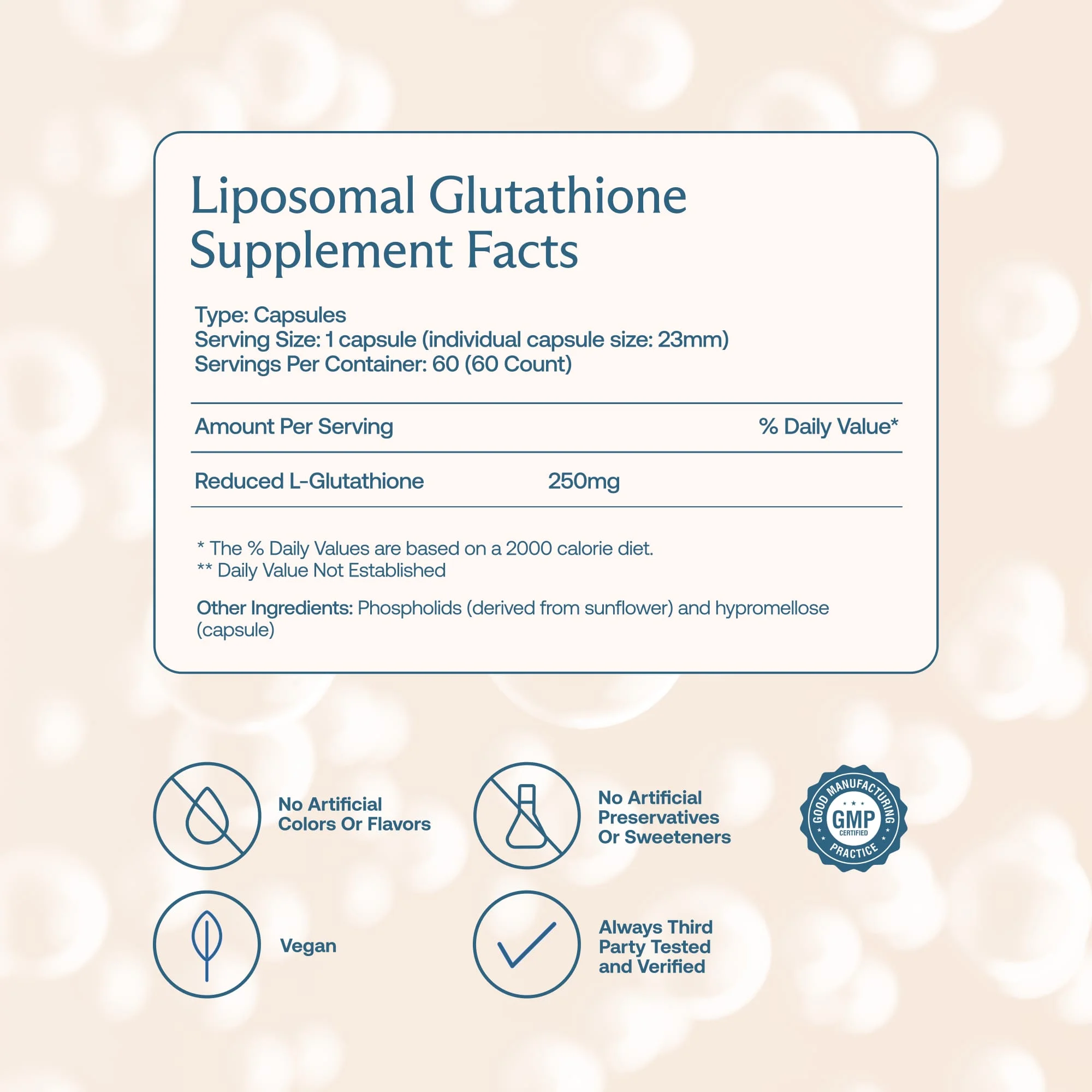 BodyBio, Lipozomal Glutatyon, 60 Kapsül (Kapsül başına 250 mg)