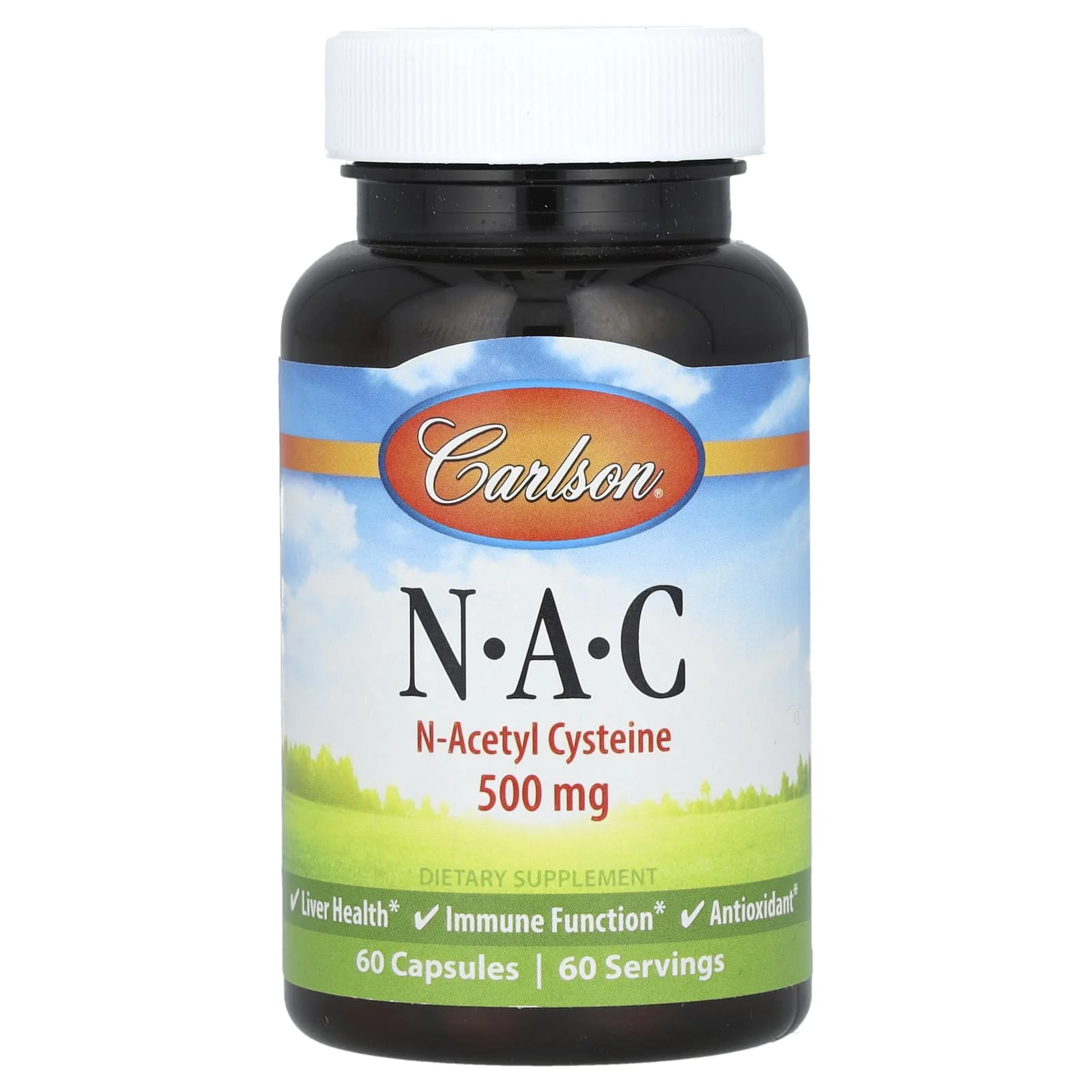 Carlson, NAC, 500 mg, 60 Kapsül