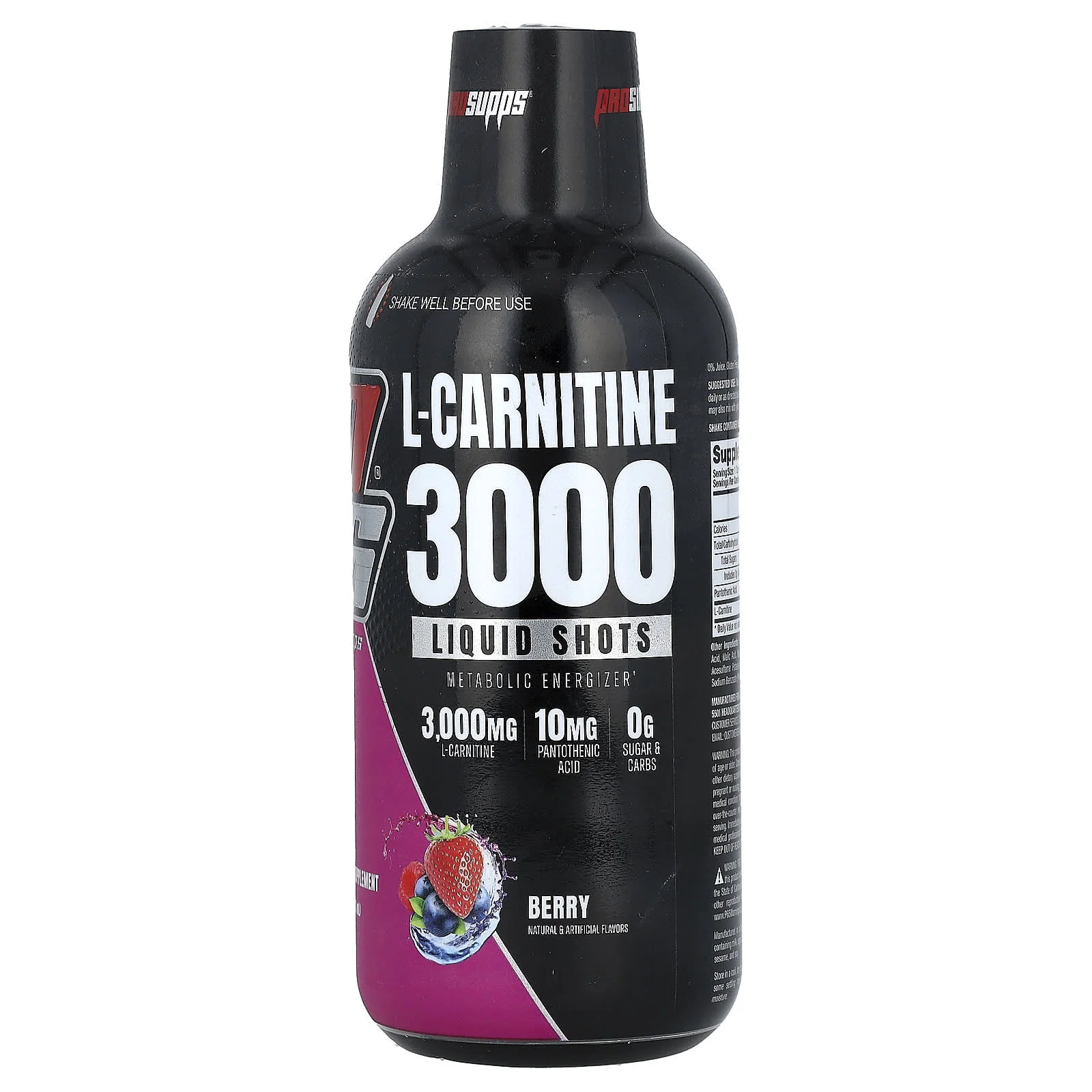 ProSupps, L-Karnitin 3000 Sıvı Shotlar, Meyve, 16 fl oz (473 ml)