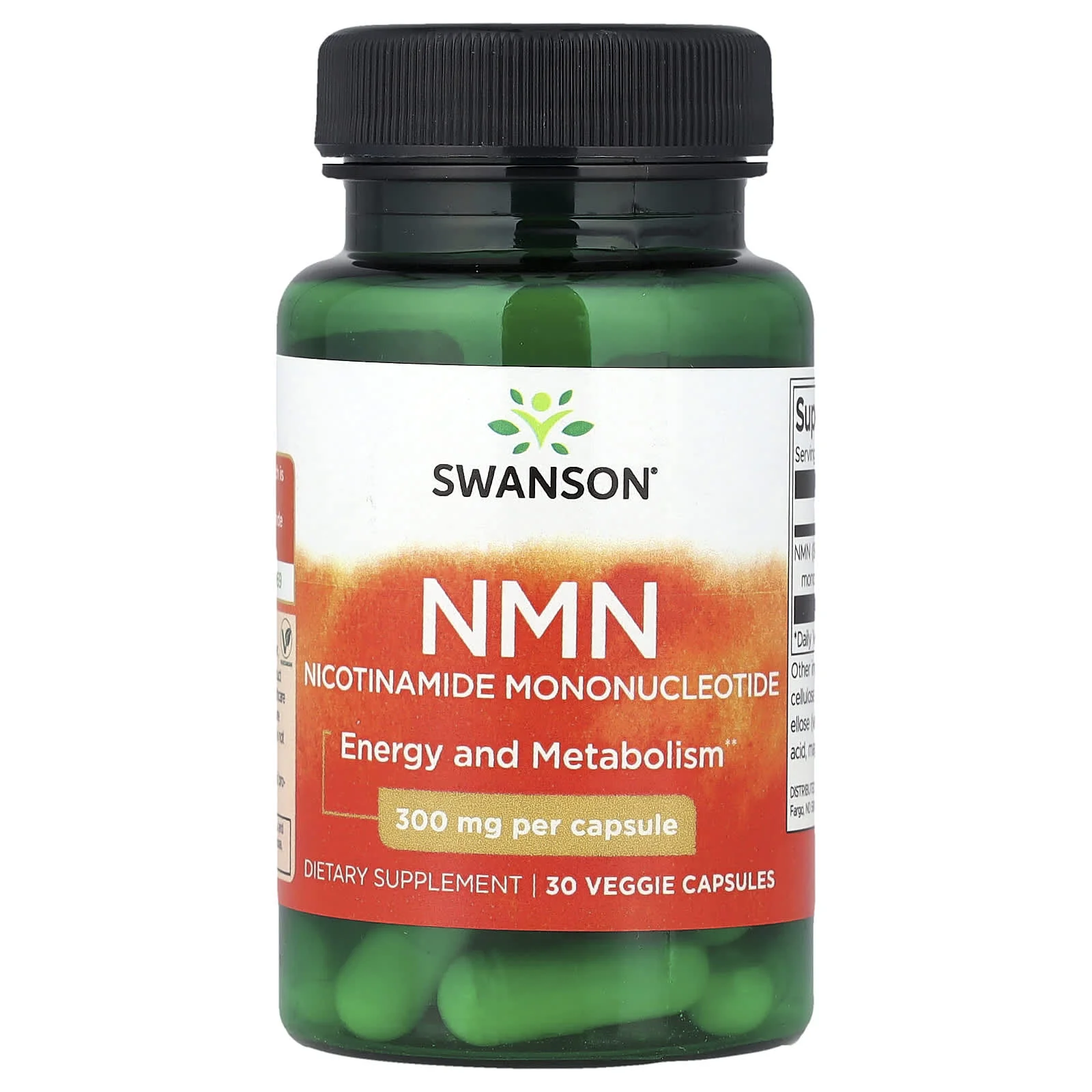 Swanson Vitamins, NMN, 300 mg, 30 Veggie Capsules