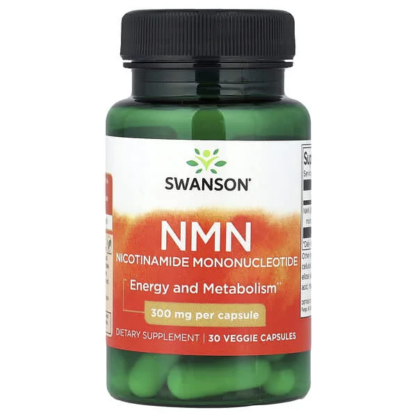 Swanson Vitamins, NMN, 300 mg, 30 Veggie Capsules