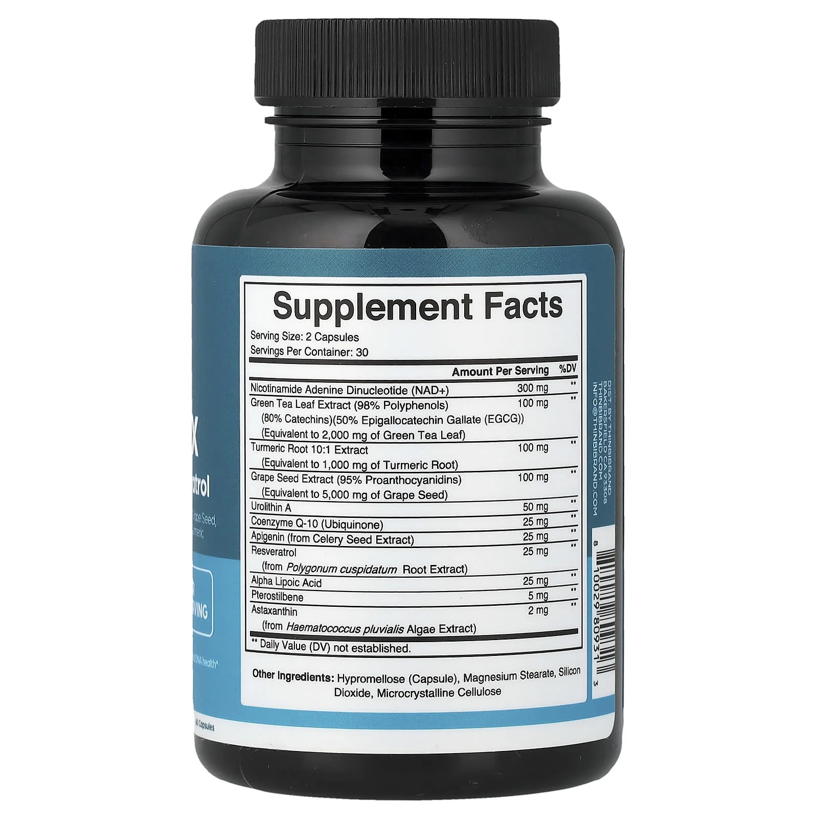 Thinbi, NAD+ Complex, 60 Capsules
