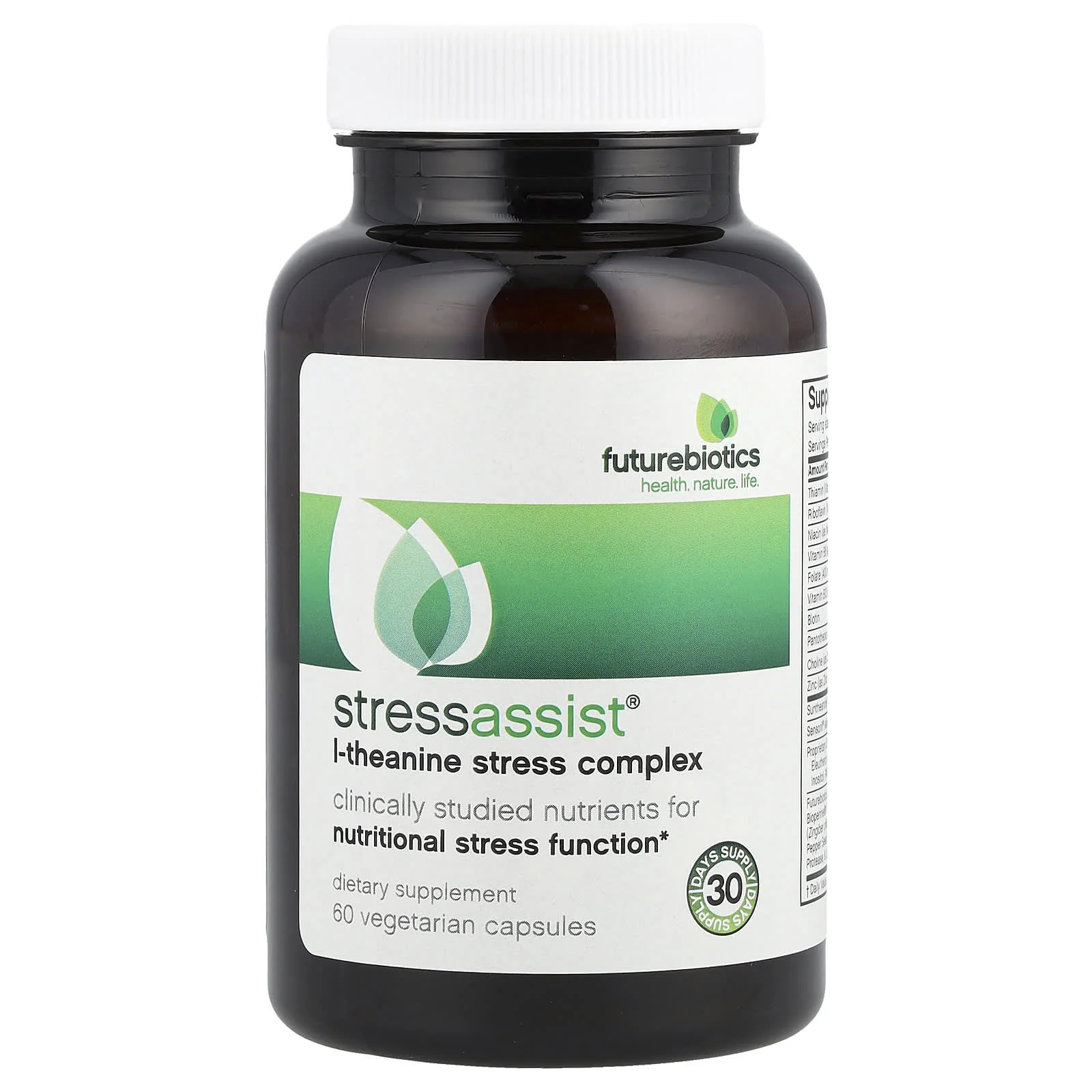 Futurebiotics, Stressassist®, L-Theanine Stress Complex, 60 Vegetarian Capsules