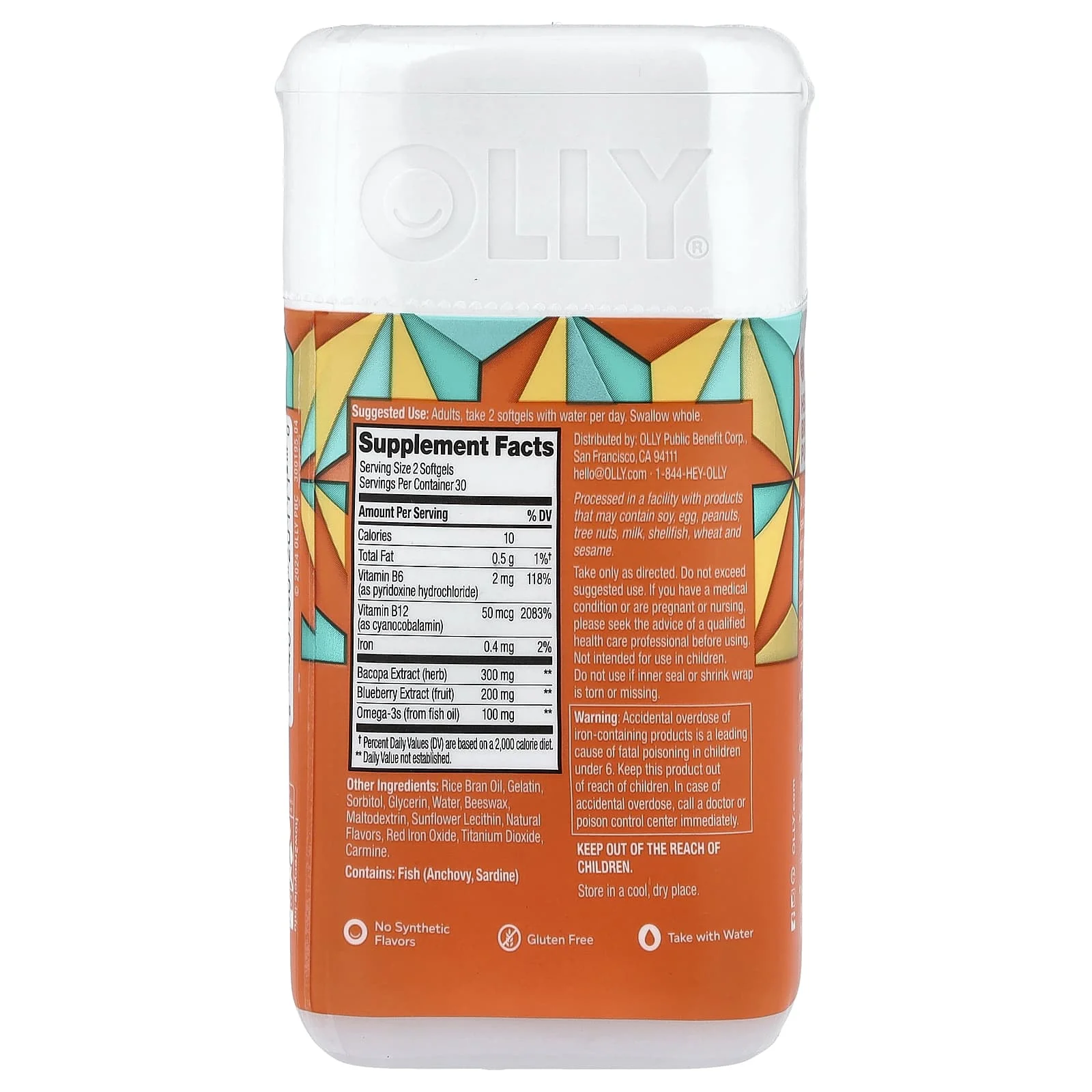 OLLY, Brain, 60 Softgels