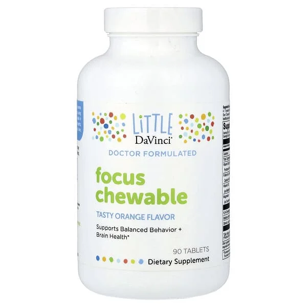 Little DaVinci, Focus Chewable, Tasty Orange , 90 Tablets