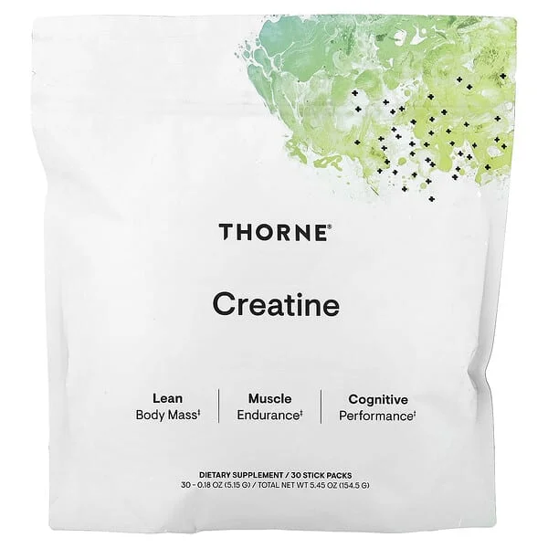 Thorne, Kreatin, 30 Stick Paket, Her Biri 5,15 g (0,18 oz)