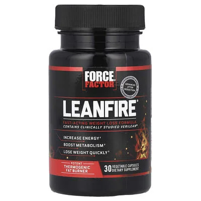 Force Factor, LeanFire®, 30 Bitkisel Kapsül
