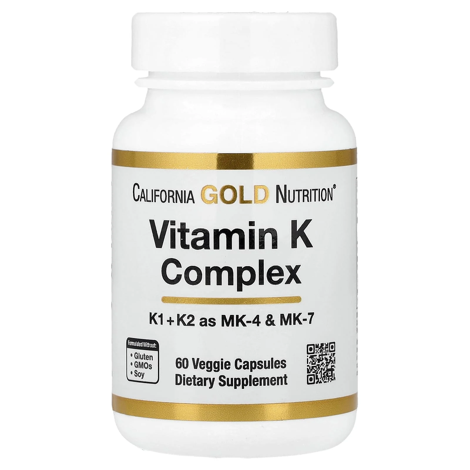 California Gold Nutrition, K Vitamini Kompleksi, 60 Bitkisel Kapsül